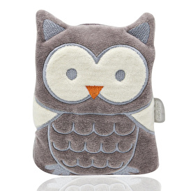 Owl Cherry Stone Filled Pillow For Colic - Grey 0 M+
