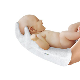 Baby Bath Glove - Soft Towel Fabric 1 pcs White