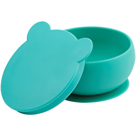Oioi Silicone Bowl with Vacuum Lid - Green