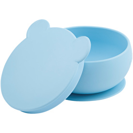 Oioi Silicone Bowl with Vacuum Lid - Blue