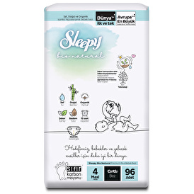 Natural Baby Diapers Size 4 Maxi 7-14 kg 30 pcs