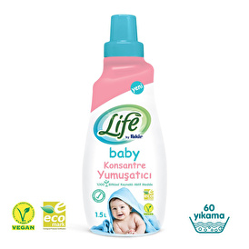Life by  Baby %100 Bitkisel Konsantre Yumuşatıcı 1500 ml  (60 yıkama)