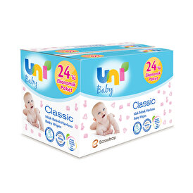 uni baby bebek islak mendil ebebek