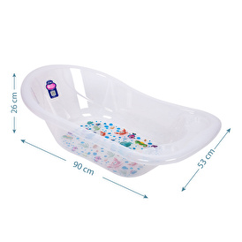 Transparent Patterned Baby Bathtub