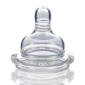 Silicone Baby Bottle Nipple 2 pcs + Storage Box