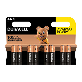 Alkaline AA 6+2 Pieces Battery