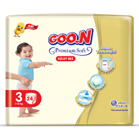 Külot Bez Premium Soft 3 Beden Ekonomik Paket 24 Adet 7-12 kg