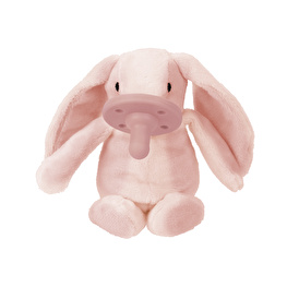 Oioi Baby Sleeping Friend with Pacifier and Hygienic- Pink Rabbit