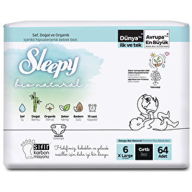 Natural Baby Diapers Size 6 Extra Large 15-25 kg 20 pcs