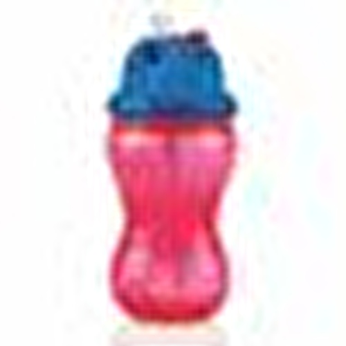 Easy Grip PP Training Cup with Straw 300 ml Pink