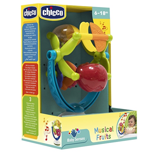 chicco musical fruits highchair toy