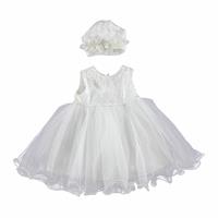 Baby Girl Special Day Dress Hat 2 pcs Set