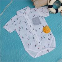 Yaz Kız Bebek Şato Pamuklu Çıtçıtlı Yaka Pijama Takımı