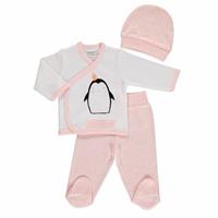 Baby Girl Star Snapsuit Hat Pant 3 pcs Set