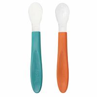 Cute Colored Patterned Baby Spoon Set 2 pcs