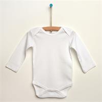 Baby Long Sleeve Bodysuit - White