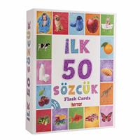 Baby Turkish Educational First 50 Words Flash Cards