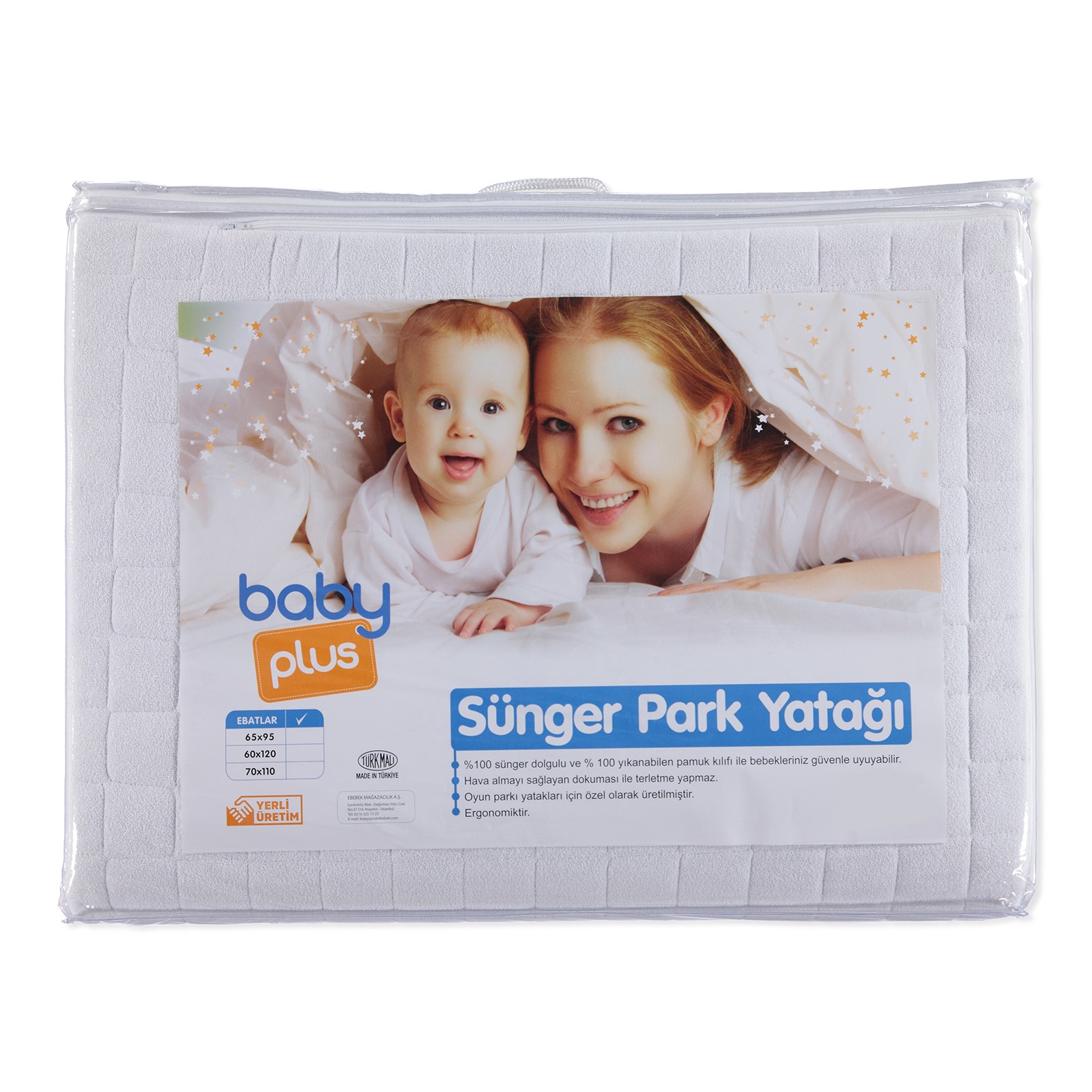 baby plus Sünger Bebek Oyun Parkı Yatağı 60x120 cm