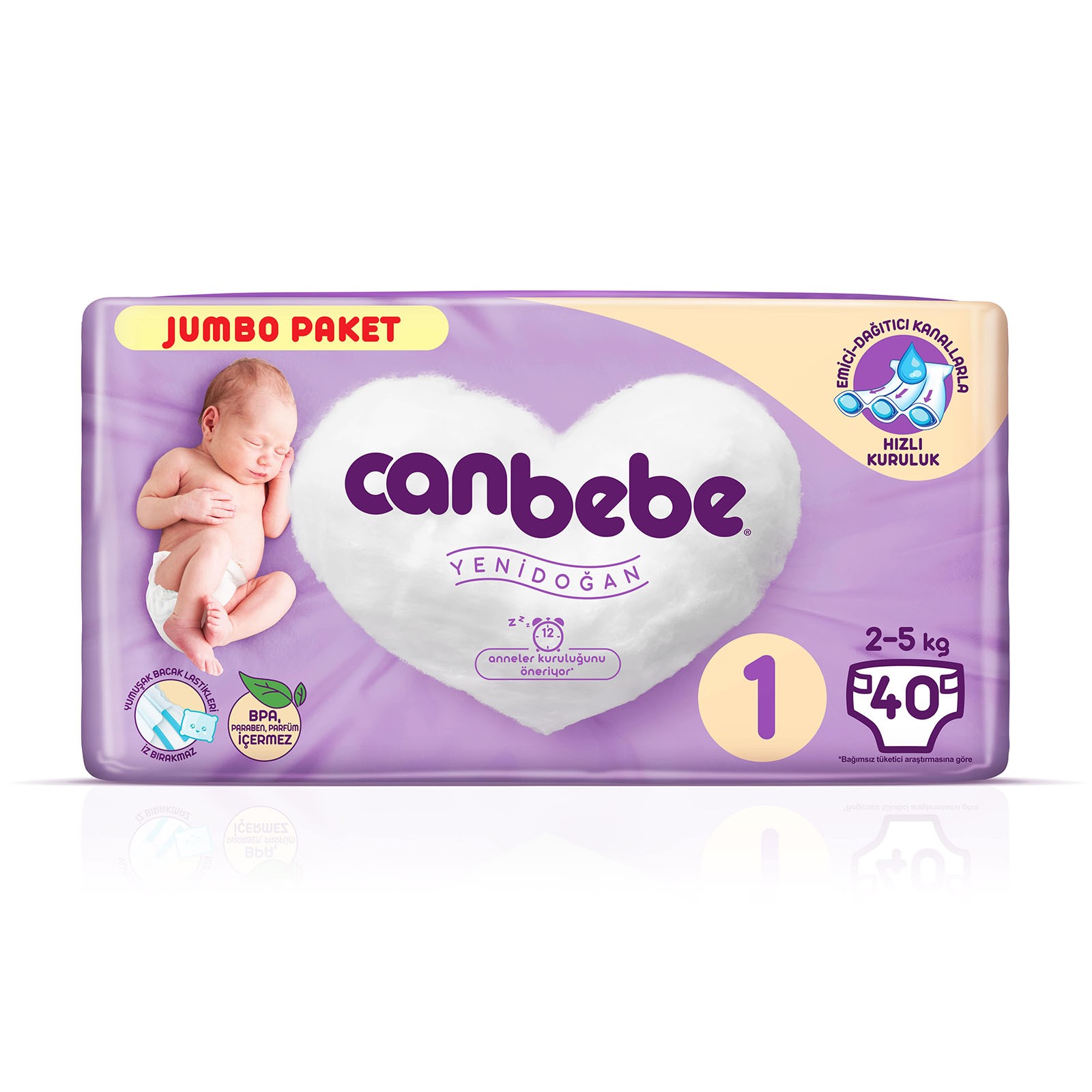 Canbebe Advantage Size 1 Newborn Baby Diaper 2 5 Kg 40pcs