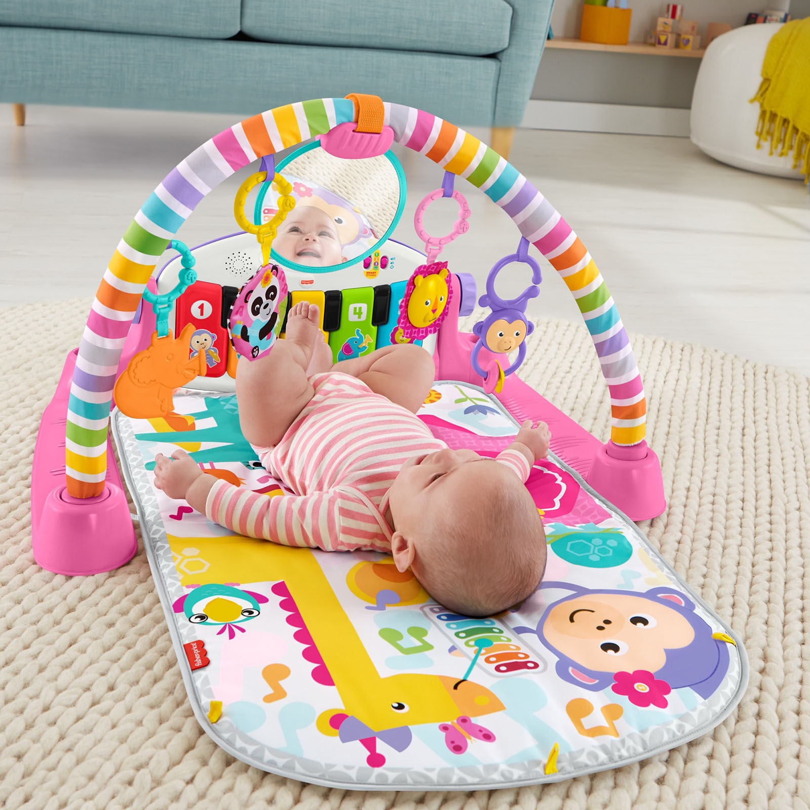 Fisher Price Deluxe Kick Play Piano Gym Turkish